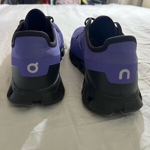 On Running Black and Purple Athletic Shoes